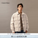 Calvin KleinJeans【防水】秋冬男士ck格子絎縫襯衫領(lǐng)鴨絨羽絨服J326805