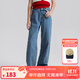 ELLE KIDS童裝 百搭水洗直筒牛仔褲女童秋裝上新純棉舒適透氣長(cháng)褲 牛仔色 160 (S)