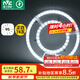 雷士（NVC）led燈盤(pán)吸頂燈替換燈芯燈板燈泡磁吸燈條光源74瓦白光 高顯色Ra95