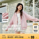 森馬（Semir）迪士尼外套女中長款連帽寬松針織衛(wèi)衣2025春休閑夾克109125108001