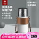 特美刻（TOMIC）黃玫瑰水杯燜茶保溫杯大容量悶泡杯陶瓷內(nèi)膽茶水分離泡畢業(yè)季禮物 冰花白420ml鈦茶隔+陶瓷內(nèi)膽