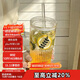 唯銘諾（WEIMINGNUO）玻璃杯大容量帶蓋吸管咖啡杯玻璃果汁杯辦公室喝水杯子飲料杯茶杯
