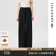 歌力思（ELLASSAY）2025夏季新款時(shí)尚百搭簡約氣質(zhì)休閑褲女EWB362K01900 經(jīng)典黑休閑褲 XS