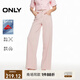ONLY秋季時(shí)尚通勤百搭高腰直筒褲牛仔褲女|124332005 A28 凍凌粉色 M 165/68A