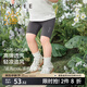 嫚熙（EMXEE）童裝2025新款騎行褲兒童彈力瑜伽褲女童短褲女寶運(yùn)動(dòng)褲打底褲 星河灰 110 cm 【3-4歲】