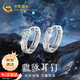 中國(guó)黃金招財(cái)貔貅銀耳釘男時(shí)尚潮流耳扣七夕情人節(jié)禮物男生日送男友老公 招財(cái)貔貅耳釘一對(duì)