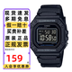 卡西歐（CASIO）手表小方塊多功能防水時(shí)尚數顯電子男女石英表學(xué)生考試運動(dòng)禮物 W-218H-1B經(jīng)典黑
