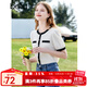 百圖betu女裝夏季新款襯衫法式小香風(fēng)圓領(lǐng)優(yōu)雅通勤襯衫女2303T54 米白 M