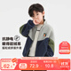 左西男童搖粒絨外套2025春秋季兒童抓絨衣中大童秋裝上衣 藏青色 140