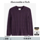 ABERCROMBIE & FITCH【反季優(yōu)惠】男裝24秋冬款經(jīng)典小麋鹿長(cháng)袖針織衫毛衣KI120-4197 深紫色 M (180/100A)