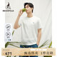 beanpole【新品】濱波  2025春夏男士基礎(chǔ)款涼感純色圓領(lǐng)短袖T恤 白色 175/92A M