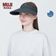 無印良品（MUJI）防紫外線 遮陽帽 帽子防曬帽  硬核防曬 空頂帽 DBC34A5S 深灰色 55-59cm