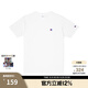 Champion冠軍棉T恤男夏季美式復古運動(dòng)情侶圓領(lǐng)簡(jiǎn)約多巴胺穿搭短袖上衣女 白色 S