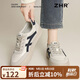 ZHR德訓(xùn)鞋女軟底透氣耐磨女鞋經(jīng)典平底復(fù)古休閑鞋女 JR16 米藍 37 