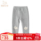 班喜迪女童打底褲秋裝2025新款兒童休閑長(cháng)褲春秋款外穿公主洋氣寶寶褲子 灰色 90