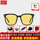 雷朋（RayBan）【明星同款】RayBan雷朋太陽(yáng)鏡墨鏡新品眼鏡開(kāi)車(chē)七夕禮物0RB4401D 601/85 黑色鏡框黃色鏡片尺寸57