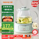 九陽(yáng)（Joyoung）0膠水凈萃全玻璃養生壺 燒水加快40% 燉煮恒溫泡茶壺電熱水壺辦公室1L迷你花茶壺WY104 綠色 