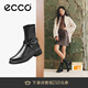 愛步（ECCO）靴子女 2025新款時尚經(jīng)典百搭女士牛皮靴子 都市阿姆222083 黑色22208351052 37