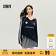 森馬（Semir）長(cháng)袖T恤男秋撞色印花25復古運動(dòng)球衣風(fēng)上衣插肩袖潮10A525101102