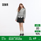 森馬（Semir）半身裙女百搭學(xué)院風(fēng)顯瘦短裙俏皮小個子秋灰色格子百褶裙時(shí)尚 灰色調(diào)00422 L