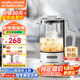 摩飛電器（Morphyrichards）迷你養(yǎng)生壺多功能一體辦公室煮茶壺煮茶器花茶壺養(yǎng)生杯燒水壺燕窩壺電熱水壺帶玻璃燉盅 MR6086 椰奶白 0.6L