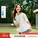 茵曼（INMAN）【涼感索羅娜】茵曼網(wǎng)紗拼接娃娃衫女2025年夏季新款花朵短袖T恤  米白色 S