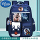 迪士尼（Disney）哪吒魔童鬧海書(shū)包學(xué)院風(fēng)男生小學(xué)生大容量多層書(shū)包耐臟中學(xué)寶藍色 哪咤_寶藍大號+公仔3卡片3徽章