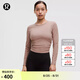 lululemon丨All It Takes 女士運(yùn)動長袖T恤*羅紋 Nulu? LW3GK5S 暮光玫瑰棕 M /8