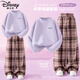 迪士尼（Disney）童裝兒童加絨套裝2025冬季新款加厚百搭女童打底衫韓版女孩闊腿褲