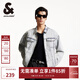杰克·瓊斯（JACK&JONES）男裝25年淺色牛仔外套男潮流寬松短款牛仔夾克100%純棉春秋外套 牛仔藍C42 常規(guī) 牛仔藍C42 M