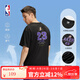 NBA球員號碼系列洛杉磯湖人勒布朗詹姆斯中性黑色運動t恤男夏季短袖 湖人隊/黑色 XL