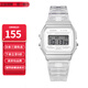 卡西歐（CASIO）小方塊簡(jiǎn)約復古防水電子學(xué)生表男女手表情人節禮物 F-91WS-7