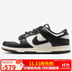耐克NIKE女子休閑鞋板鞋 DUNK 運動(dòng)鞋HQ7487-100黑白 36