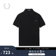 Fred Perry男士POLO衫2025夏季休閑麥穗重磅短袖多彩T恤M6000 BKH/黑色 L