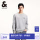 杰克·瓊斯（JACK&JONES）秋冬柔軟舒適純棉保暖簡約時尚字母刺繡針織衫毛衣男裝224413016 G41淺花灰色 S 170