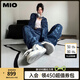 MIO【宋亞軒同款】米奧小白休閑鞋厚底板鞋運動情侶溶解女鞋男老爹鞋 白/藍色 （丁程鑫同款） 38