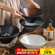 川島屋（KAWASIMAYA）川島屋日式拉面碗家用復(fù)古斗笠碗高級感陶瓷大碗湯碗泡面碗面條碗 9英寸斗笠碗(芝麻金)