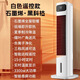 榮事達（Royalstar）取暖器電暖風(fēng)機家用落地塔扇冷暖兩用臥室浴室節能省電烤火爐電暖氣 白色遙控款【水冷取暖兩用/石墨烯/負離子】