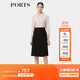 PORTS寶姿春季新品女裝職場(chǎng)通勤A(yíng)字半身小黑裙ALP8S008LWP096 黑色 XS (2)