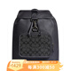 COACH蔻馳男士灰色logo抽繩款雙肩包背包書(shū)包旅行包電腦包