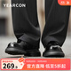 意爾康男鞋皮鞋男春秋季英倫德比鞋男厚底商務(wù)大頭正裝皮鞋新郎皮鞋 黑色 40