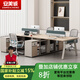 安美誠(chéng)家具辦公室辦公桌椅員工卡位職員辦公室桌椅簡(jiǎn)約組合家具 可定制尺寸顏色【咨詢客服】