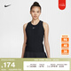 耐克（NIKE）官方女子速干網(wǎng)球背心夏季新款運(yùn)動(dòng)拼接 DRI-FIT FD5585 010黑/白 L