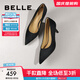 百麗（Belle）高跟鞋女細跟商場(chǎng)同款氣質(zhì)單鞋婚鞋A5T1DAQ4 黑色 37 (235mm)