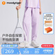 moodytiger兒童褲子拒水耐磨夏季男童長褲彈力寬松高彈女童長褲戶外防蚊褲