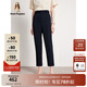 Hush Puppies暇步士女裝夏季簡(jiǎn)約通勤高腰直筒西裝褲休閑褲子 196深藍(lán) 30