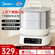 美的（Midea）不銹鋼電蒸鍋蒸煮燉煎多功能一體電鍋蒸包子蒸魚(yú)分體式蒸鍋電燉鍋電煮鍋電火鍋多功能鍋 16.6L 【蒸全能】ZGC282802
