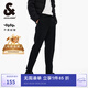杰克·瓊斯（JACK&JONES）男裝夏季商務(wù)通勤時尚舒適個性潮百搭抗皺休閑褲錐形褲子品牌男褲 E40黑色 32 175