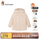 暇步士（Hush Puppies）童裝兒童女小童2025春季新款時(shí)尚青春活力小童收腰可愛風(fēng)衣 沙卡其 105