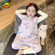 G.duck兒童防踢被子神器春秋冬款嬰兒睡袋女童背心寶寶睡覺(jué)護肚子防著(zhù)涼 星星兔(夾薄棉)無(wú)袖 130cm(建議身高120-130cm左右)